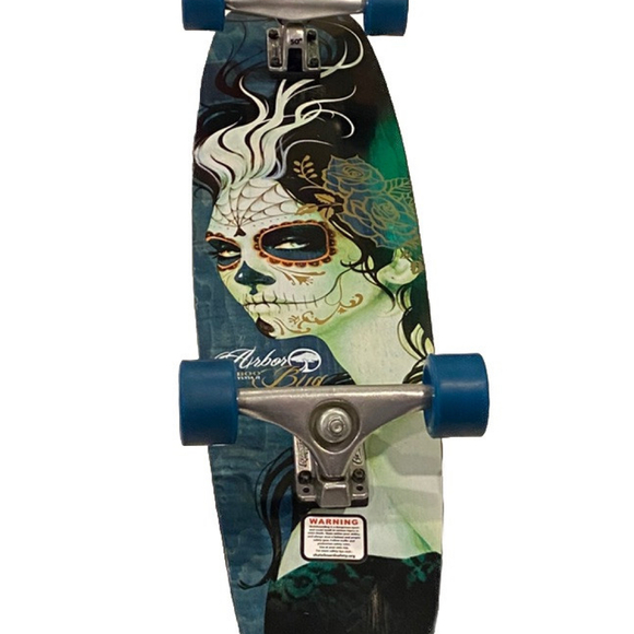 VNT Arbor Sylvia Ji  Bamboo Bug Art Skateboard~Sugar Skull Street Art Design - Picture 3 of 12